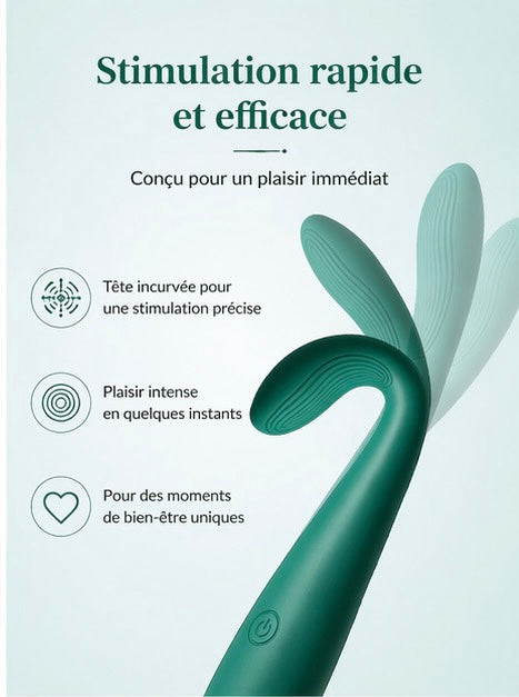 Stimulateur Intime Discret – 10 Modes, Recharge USB, Silencieux & Étanche