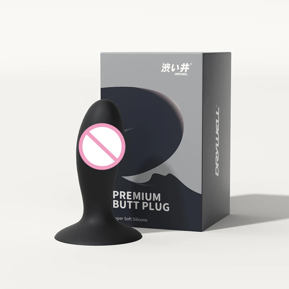 DRY WELL Sex toys anaux pour hommes et femmes, kit d'entraînement avec plugs anaux en silicone, masseur prostatique pour femmes et hommes, pour adultes et couples