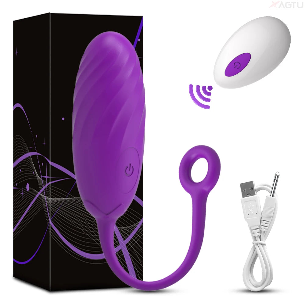 Vibromasseur pour femmes, contrôle de la Masturbation féminine, stimulateur de Clitoris, point G sans fil, gode, œuf d'amour vibrant, jouets sexuels pour adultes