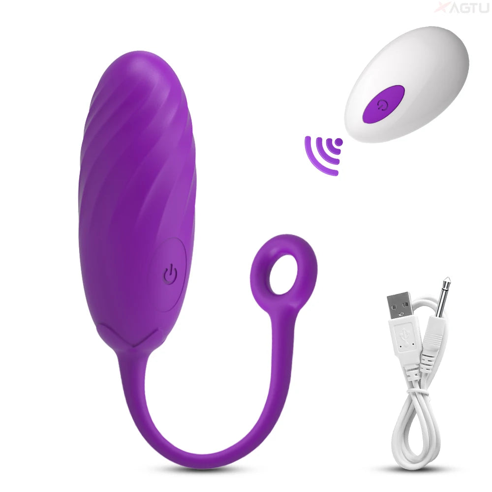 Vibromasseur pour femmes, contrôle de la Masturbation féminine, stimulateur de Clitoris, point G sans fil, gode, œuf d'amour vibrant, jouets sexuels pour adultes