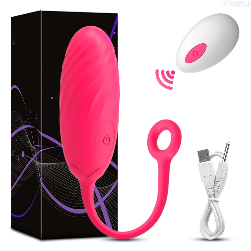 Vibromasseur pour femmes, contrôle de la Masturbation féminine, stimulateur de Clitoris, point G sans fil, gode, œuf d'amour vibrant, jouets sexuels pour adultes