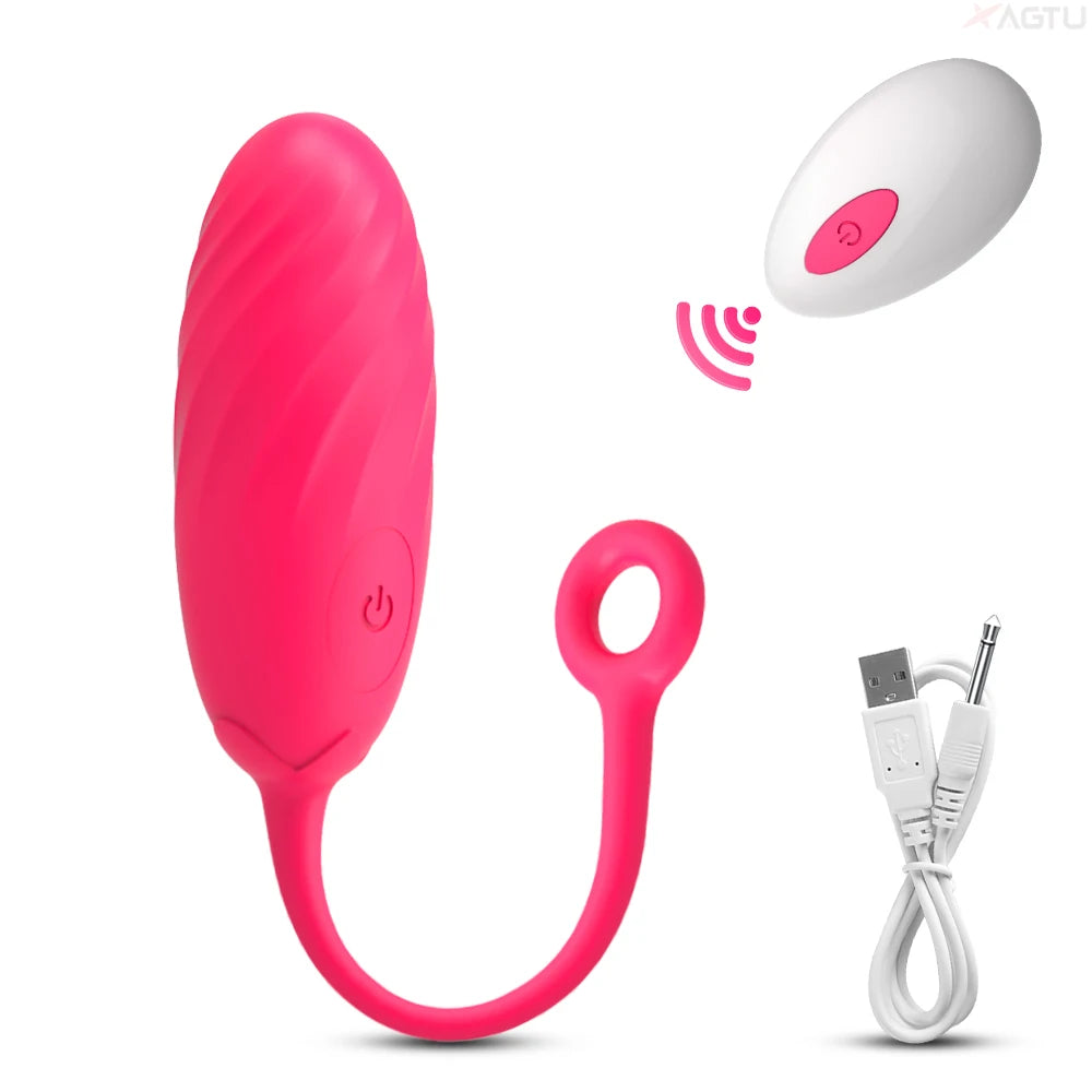 Vibromasseur pour femmes, contrôle de la Masturbation féminine, stimulateur de Clitoris, point G sans fil, gode, œuf d'amour vibrant, jouets sexuels pour adultes