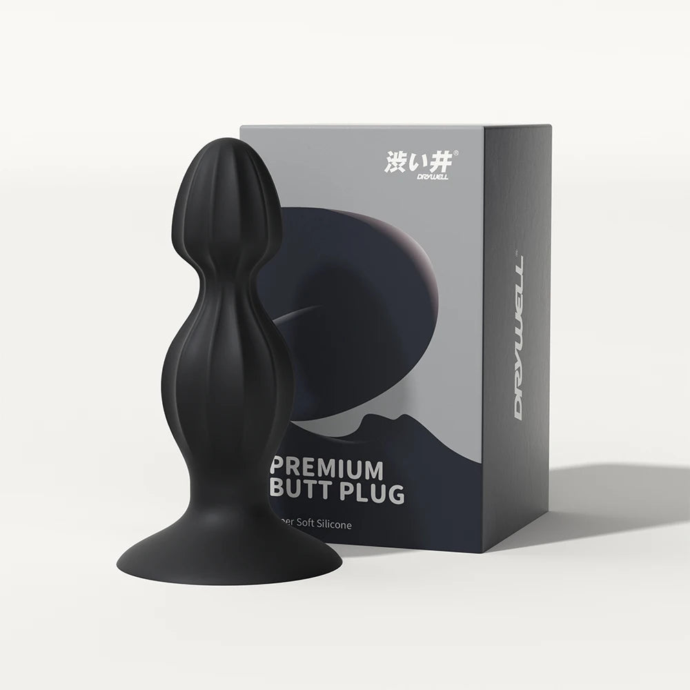 DRY WELL Sex toys anaux pour hommes et femmes, kit d'entraînement avec plugs anaux en silicone, masseur prostatique pour femmes et hommes, pour adultes et couples